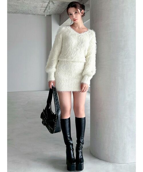 RESEXXY（リゼクシー）の「スタッズポイントビッグリボンバッグ（ショルダーバッグ・レディース・レッド/ブラック/アイボリー・FREE）」の13枚目の写真