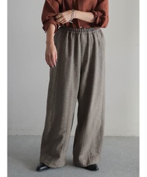 FIL DE FER | カラーミックスシャンブレー　ボリュームパンツ(その他パンツ)