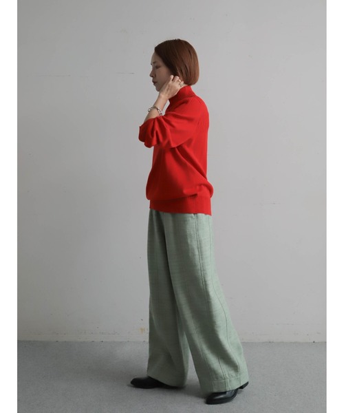 FIL DE FER(フィルデフェール)の「カラーミックスシャンブレー ボリュームパンツ(その他パンツ・レディース・グリーン/ブラウン・FREE)」の10枚目の写真
