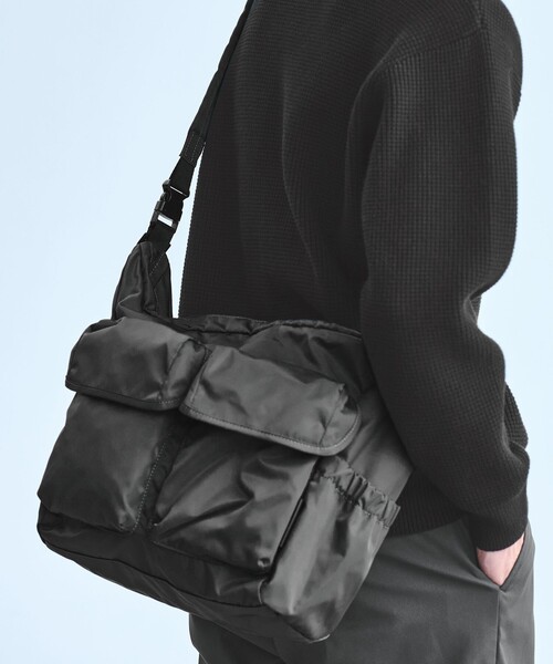 UNITEDARROWS　ダブルフラップショルダーバッグ　ハンドバッグ　美品 WEB限定】WR 2W ダブル フラップ ショルダーバッグ ―撥水―