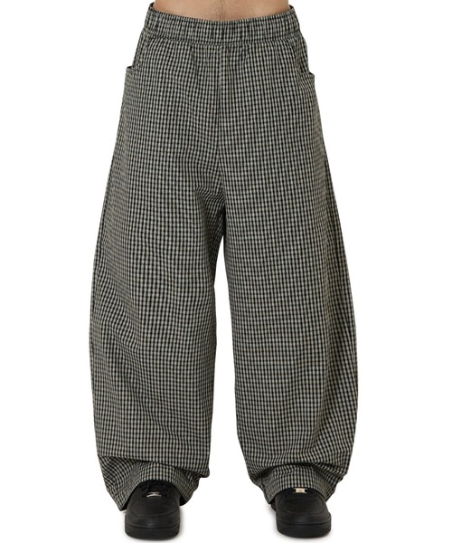 OY（オーワイ）の「『OY/オーワイ』O LOGO CHECK TRACK PANTS/O ロゴチェックトラックパンツ（その他パンツ・レディース・ブラウン/ブラック・L/M）」の3枚目の写真