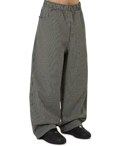OY（オーワイ）の「『OY/オーワイ』O LOGO CHECK TRACK PANTS/O ロゴチェックトラックパンツ（その他パンツ・レディース・ブラウン/ブラック・L/M）」の4枚目の写真