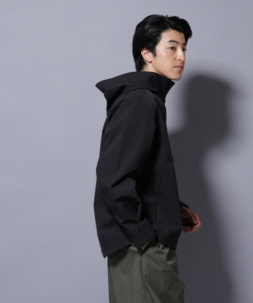 NANO universe（ナノユニバース）の「３レイヤーフーディブルゾン（ブルゾン・メンズ・ブラック/ダークカーキ・S/M/L）」の4枚目の写真