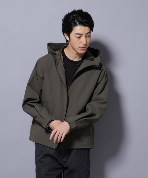 NANO universe（ナノユニバース）の「３レイヤーフーディブルゾン（ブルゾン・メンズ・ブラック/ダークカーキ・S/M/L）」の11枚目の写真