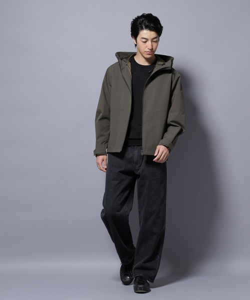 NANO universe（ナノユニバース）の「３レイヤーフーディブルゾン（ブルゾン・メンズ・ブラック/ダークカーキ・S/M/L）」の14枚目の写真