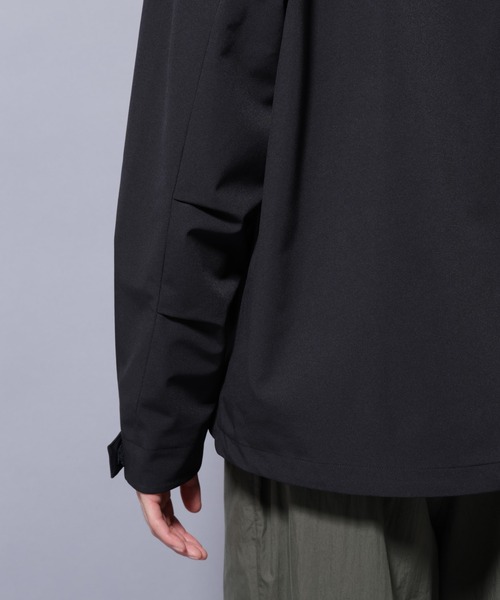 NANO universe（ナノユニバース）の「３レイヤーフーディブルゾン（ブルゾン・メンズ・ブラック/ダークカーキ・S/M/L）」の22枚目の写真