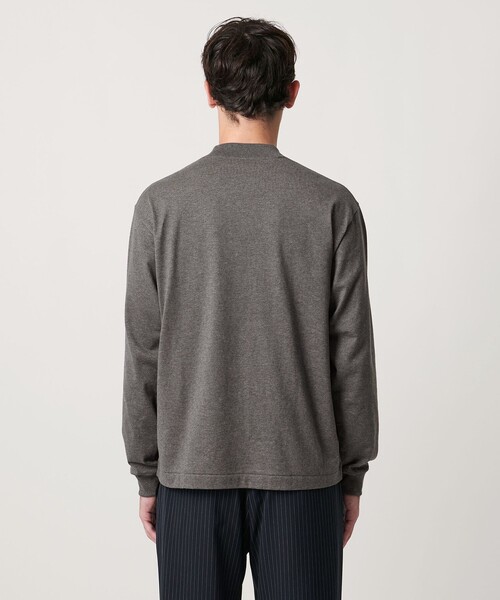 SARROWS オーガニックコットン モックネック ロングスリーブ Tシャツ