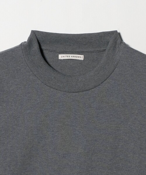 UNITED ARROWS（ユナイテッドアローズ）の「SARROWS オーガニックコットン モックネック ロングスリーブ Tシャツ（Tシャツ/カットソー・メンズ・ホワイト/ダークグレー・S/M/L/XL）」の12枚目の写真