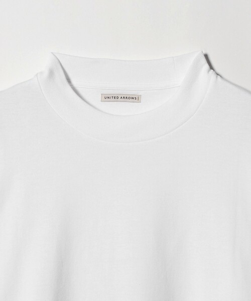 UNITED ARROWS（ユナイテッドアローズ）の「SARROWS オーガニックコットン モックネック ロングスリーブ Tシャツ（Tシャツ/カットソー・メンズ・ホワイト/ダークグレー・S/M/L/XL）」の18枚目の写真