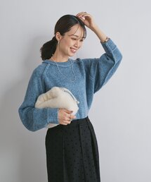un dix cors - un dix cors  アンディコール ベスト ニット ウール モヘア　本革 un dix cors（アンディコール）の「カットジョーゼットベスト