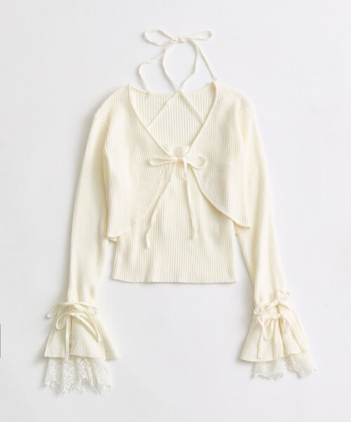 OLIVE des OLIVE（オリーブデオリーブ）の「【アンサンブル対応】ボレロアンサンブル（カーディガン/ボレロ・レディース・ブラック/オフホワイト/ブルー/モカ・FREE）」の17枚目の写真