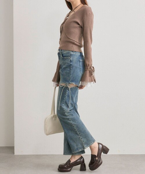 OLIVE des OLIVE（オリーブデオリーブ）の「【アンサンブル対応】ボレロアンサンブル（カーディガン/ボレロ・レディース・ブラック/オフホワイト/ブルー/モカ・FREE）」の13枚目の写真