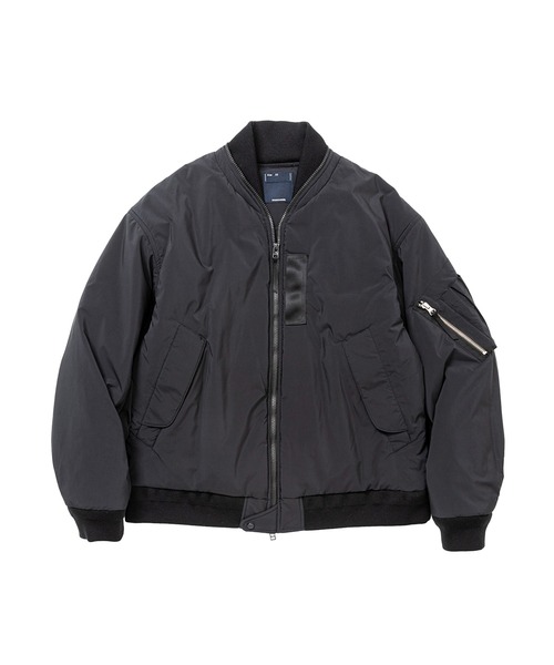 meanswhile（ミーンズワイル）の「Loop Zip MA1（MA-1・メンズ・ブラック/カーキ・4(XL)/3(L)/2(M)/1(S)）」の2枚目の写真