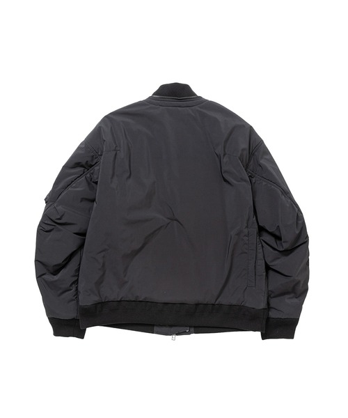 meanswhile（ミーンズワイル）の「Loop Zip MA1（MA-1・メンズ・ブラック/カーキ・4(XL)/3(L)/2(M)/1(S)）」の3枚目の写真