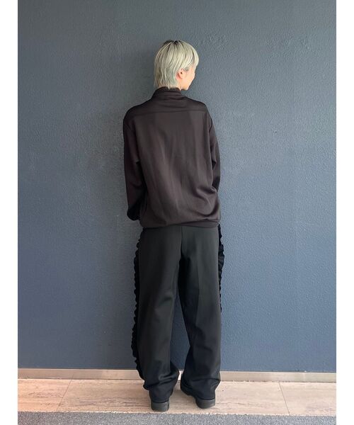 jouetie（ジュエティ）の「バレルレッグフリルトラックパンツ【セットアップ対応】（その他パンツ・レディース・アイボリー/ブラック/ボルドー・MEDIUM）」の18枚目の写真