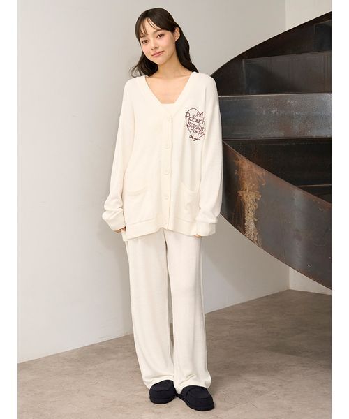 JOEL ROBUCHON】スムーズィーシルクカーディガン（ルームウェア