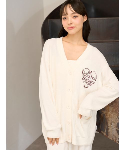 JOEL ROBUCHON】スムーズィーシルクカーディガン（ルームウェア