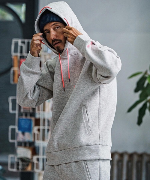 mpa3929-Distinctive Cardboard Knit Parka パーカー(F25F140