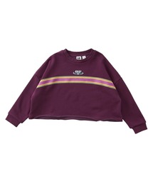 ROXY（ロキシー）の「MINI HORIZON /ロキシーキッズショート丈ワイドシルエットロゴワンポイントプルオーバースウェットトレーナー（スウェット）」