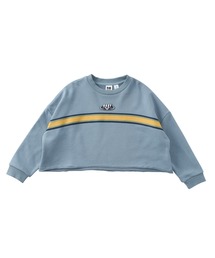 ROXY（ロキシー）の「MINI HORIZON /ロキシーキッズショート丈ワイドシルエットロゴワンポイントプルオーバースウェットトレーナー（スウェット）」