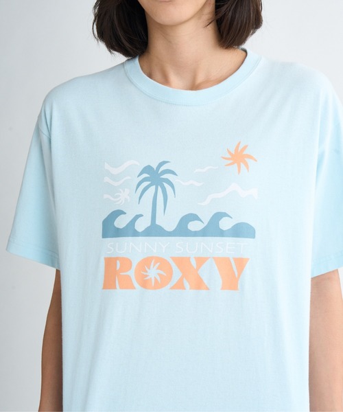 ROXY(ロキシー)の「SUNNY SUNSET TEE /ロキシーフロントプリント半袖Tシャツ(Tシャツ/カットソー・レディース・ミント/ピンク/ホワイト・X-LARGE/MEDIUM/LARGE)」の16枚目の写真
