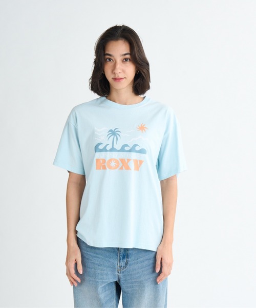 ROXY(ロキシー)の「SUNNY SUNSET TEE /ロキシーフロントプリント半袖Tシャツ(Tシャツ/カットソー・レディース・ミント/ピンク/ホワイト・X-LARGE/MEDIUM/LARGE)」の14枚目の写真