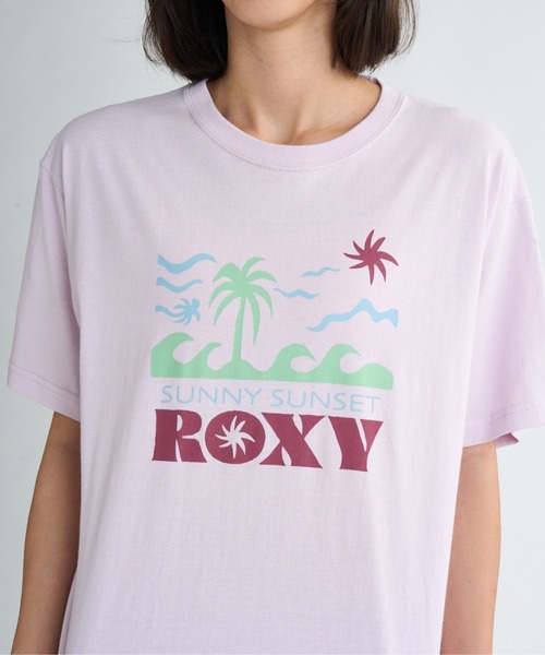 ROXY(ロキシー)の「SUNNY SUNSET TEE /ロキシーフロントプリント半袖Tシャツ(Tシャツ/カットソー・レディース・ミント/ピンク/ホワイト・X-LARGE/MEDIUM/LARGE)」の11枚目の写真