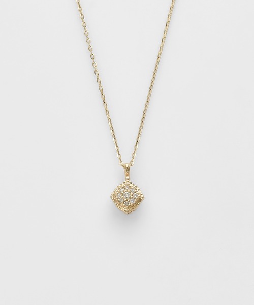 アガット　k10 オパール　ダイヤモンド　ネックレス Limited Edition》K10オパール／ダイヤモンドネックレス（ネックレス