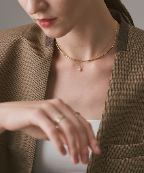 agete　K10 YG　2019 冬　限定　オパール　ダイヤモンド　ネックレス agete K10 YG 2019 冬 限定 オパール ダイヤモンド ネ