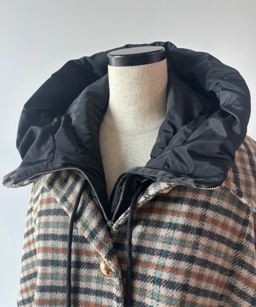 Unitage（ユニテージ）の「中綿フードウォーマー（ネックウォーマー/スヌード・レディース・ブラック・FREE）」の12枚目の写真