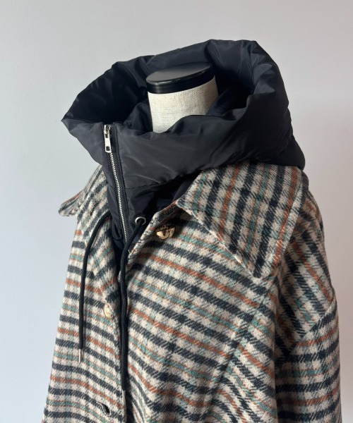 Unitage（ユニテージ）の「中綿フードウォーマー（ネックウォーマー/スヌード・レディース・ブラック・FREE）」の11枚目の写真