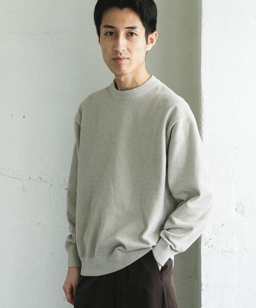 URBAN RESEARCH DOORS（アーバンリサーチドアーズ）の「モールニットプルオーバー（ニット/セーター・メンズ・チャコールグレー/グリーン/ライトベージュ・LARGE/MEDIUM）」の5枚目の写真