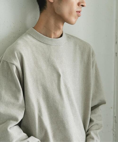 URBAN RESEARCH DOORS（アーバンリサーチドアーズ）の「モールニットプルオーバー（ニット/セーター・メンズ・チャコールグレー/グリーン/ライトベージュ・LARGE/MEDIUM）」の8枚目の写真