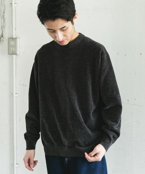 URBAN RESEARCH DOORS（アーバンリサーチドアーズ）の「モールニットプルオーバー（ニット/セーター・メンズ・チャコールグレー/グリーン/ライトベージュ・LARGE/MEDIUM）」の13枚目の写真