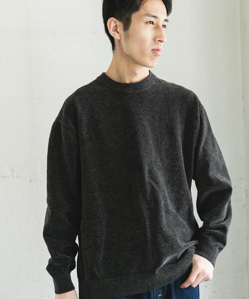 URBAN RESEARCH DOORS（アーバンリサーチドアーズ）の「モールニットプルオーバー（ニット/セーター・メンズ・チャコールグレー/グリーン/ライトベージュ・LARGE/MEDIUM）」の14枚目の写真