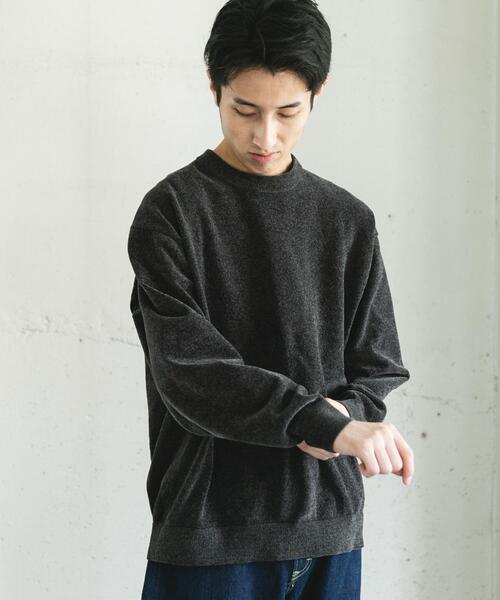 URBAN RESEARCH DOORS（アーバンリサーチドアーズ）の「モールニットプルオーバー（ニット/セーター・メンズ・チャコールグレー/グリーン/ライトベージュ・LARGE/MEDIUM）」の15枚目の写真