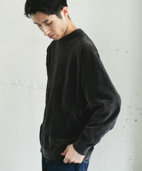 URBAN RESEARCH DOORS（アーバンリサーチドアーズ）の「モールニットプルオーバー（ニット/セーター・メンズ・チャコールグレー/グリーン/ライトベージュ・LARGE/MEDIUM）」の16枚目の写真