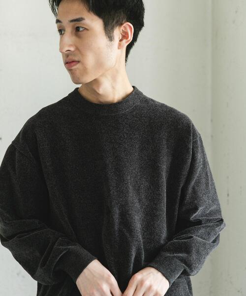 URBAN RESEARCH DOORS（アーバンリサーチドアーズ）の「モールニットプルオーバー（ニット/セーター・メンズ・チャコールグレー/グリーン/ライトベージュ・LARGE/MEDIUM）」の17枚目の写真