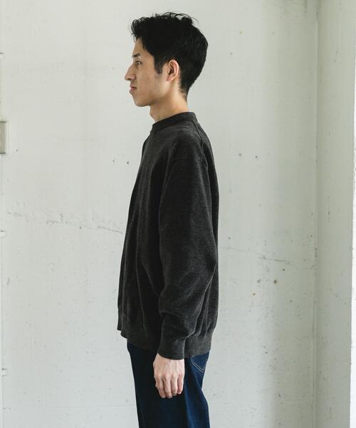 URBAN RESEARCH DOORS（アーバンリサーチドアーズ）の「モールニットプルオーバー（ニット/セーター・メンズ・チャコールグレー/グリーン/ライトベージュ・LARGE/MEDIUM）」の21枚目の写真