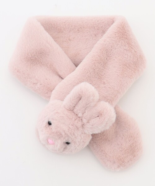 ANY（エニィ）の「アニマルマフラー（マフラー・キッズ・ピンク系/アイボリー系/ブラウン系・F）」の3枚目の写真