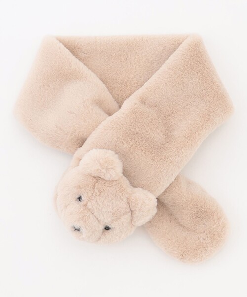 ANY（エニィ）の「アニマルマフラー（マフラー・キッズ・ピンク系/アイボリー系/ブラウン系・F）」の9枚目の写真