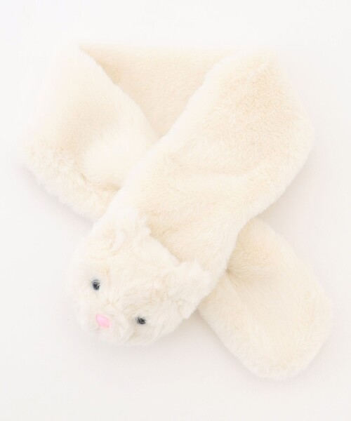 ANY（エニィ）の「アニマルマフラー（マフラー・キッズ・ピンク系/アイボリー系/ブラウン系・F）」の7枚目の写真