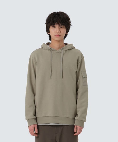 Snow Peak（スノーピーク）の「SnowPeak / Land Pocket Hood T-Shirt ランドポケットフードTシャツ 海外限定（パーカー・メンズ・ライトベージュ/ブラック/カーキ・M/L/XL）」の3枚目の写真