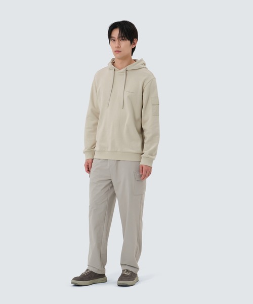 Snow Peak（スノーピーク）の「SnowPeak / Land Pocket Hood T-Shirt ランドポケットフードTシャツ 海外限定（パーカー・メンズ・ライトベージュ/ブラック/カーキ・M/L/XL）」の8枚目の写真