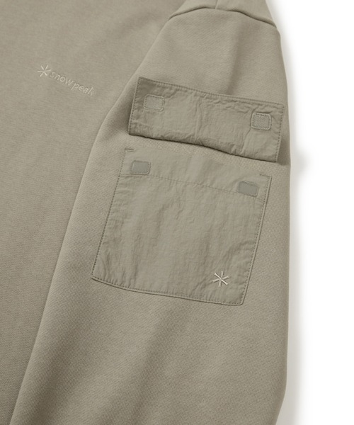 Snow Peak（スノーピーク）の「SnowPeak / Land Pocket Hood T-Shirt ランドポケットフードTシャツ 海外限定（パーカー・メンズ・ライトベージュ/ブラック/カーキ・M/L/XL）」の19枚目の写真