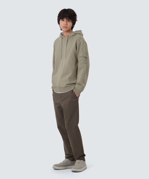 Snow Peak（スノーピーク）の「SnowPeak / Land Pocket Hood T-Shirt ランドポケットフードTシャツ 海外限定（パーカー・メンズ・ライトベージュ/ブラック/カーキ・M/L/XL）」の13枚目の写真
