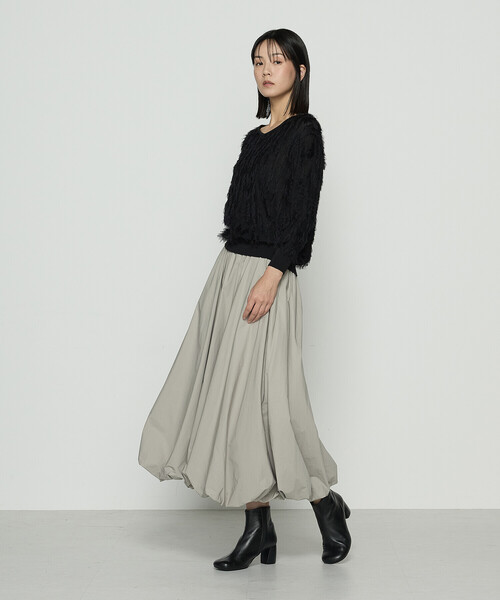 K.T KIYOKO TAKASE（キヨコタカセ）の「エアリータフタ バルーンスカート（スカート・レディース・ブラック/ベージュ/カーキ・11号/9号/7号）」の20枚目の写真