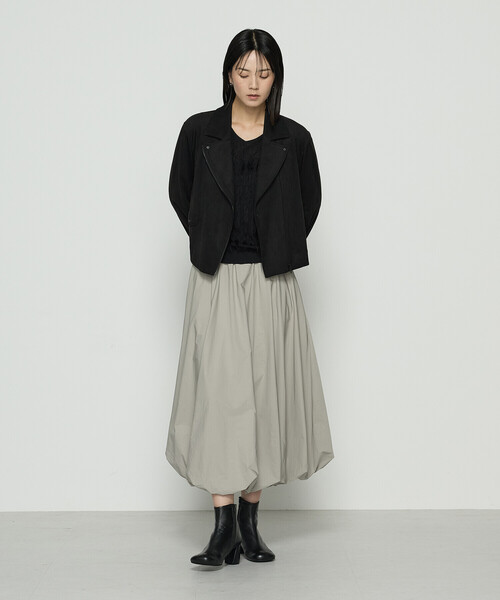 K.T KIYOKO TAKASE（キヨコタカセ）の「エアリータフタ バルーンスカート（スカート・レディース・ブラック/ベージュ/カーキ・11号/9号/7号）」の21枚目の写真