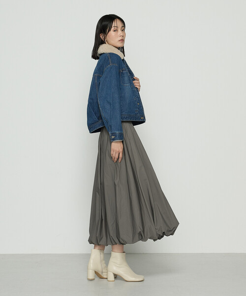 K.T KIYOKO TAKASE（キヨコタカセ）の「エアリータフタ バルーンスカート（スカート・レディース・ブラック/ベージュ/カーキ・11号/9号/7号）」の15枚目の写真