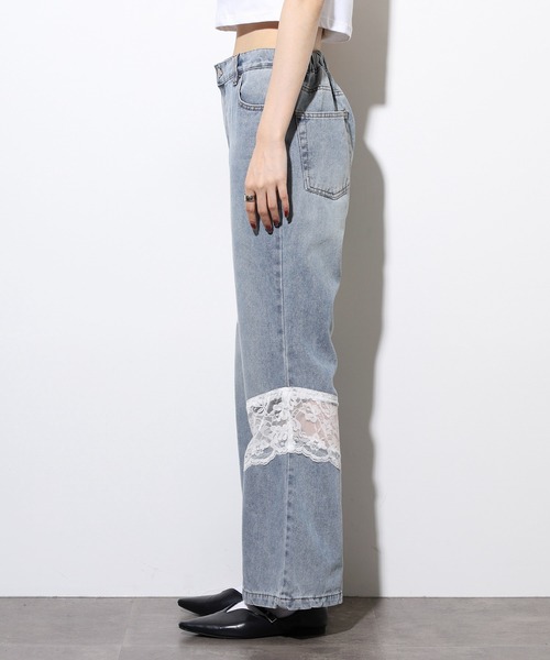 .WORKS(ドットワークス)の「.works レース切替デニムフレアーパンツ(デニムパンツ・レディース・ダークグレー/ブルー/ライトブルー・61/64)」の20枚目の写真
